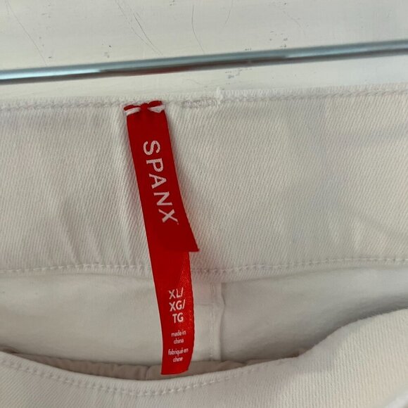 Spanx Shape Woman's White EveryWare Ankle Skinny Jeans Sz XL - Picture 2 of 12